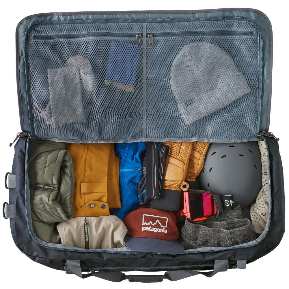 Patagonia Black Hole Duffel Bag 100L (Smolder Blue w/Amanita Red) - Image 5