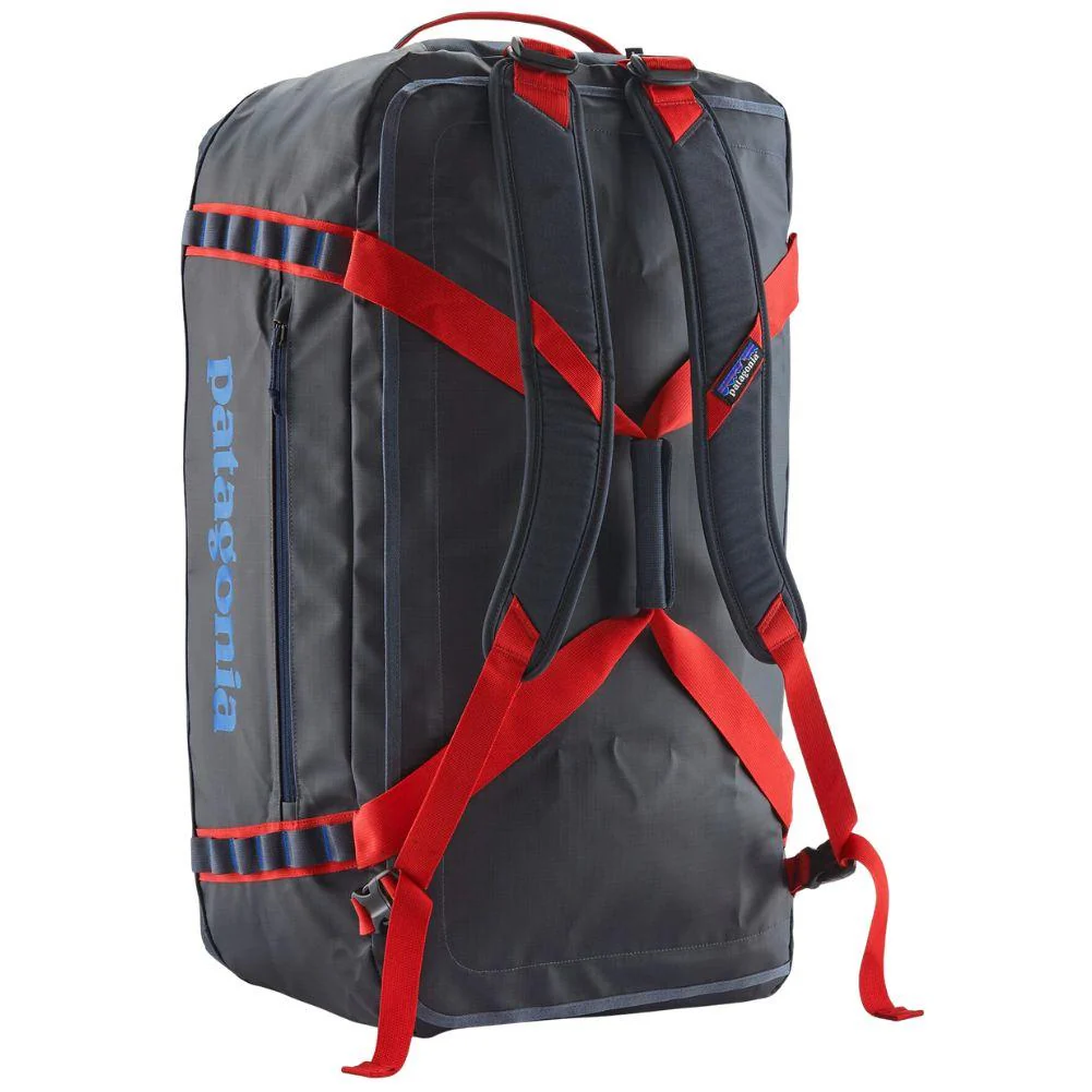 Patagonia Black Hole Duffel Bag 70L (Smolder Blue w/Amanita Red) - Image 2