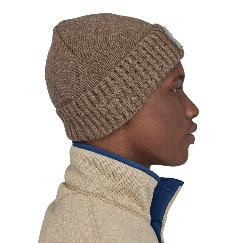 Patagonia Brodeo Beanie (Fitz Roy Trout Patch/Ash Tan) - Image 3