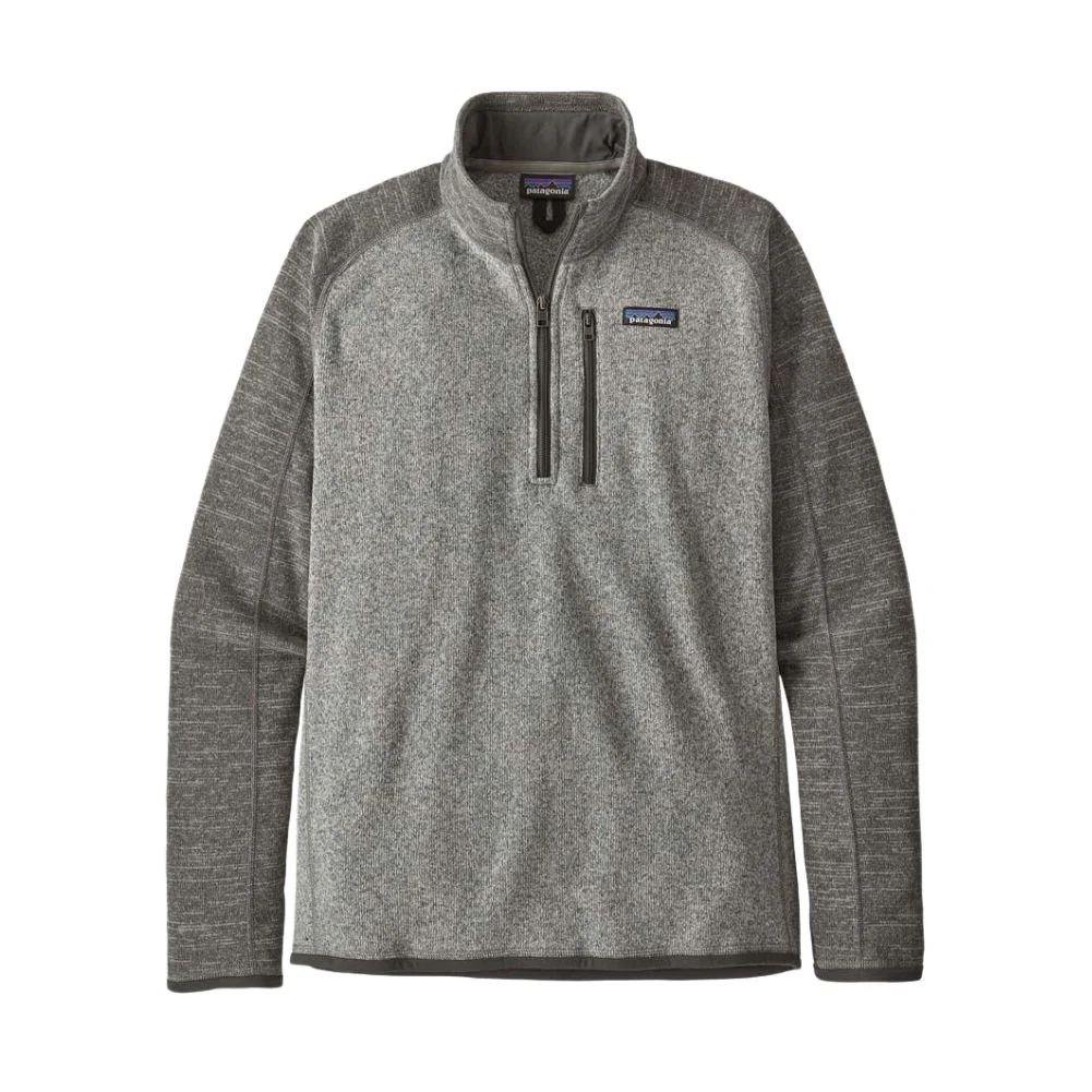 Patagonia Men's Better Sweater 1/4-Zip Fleece (Nickel w/Forge Grey)