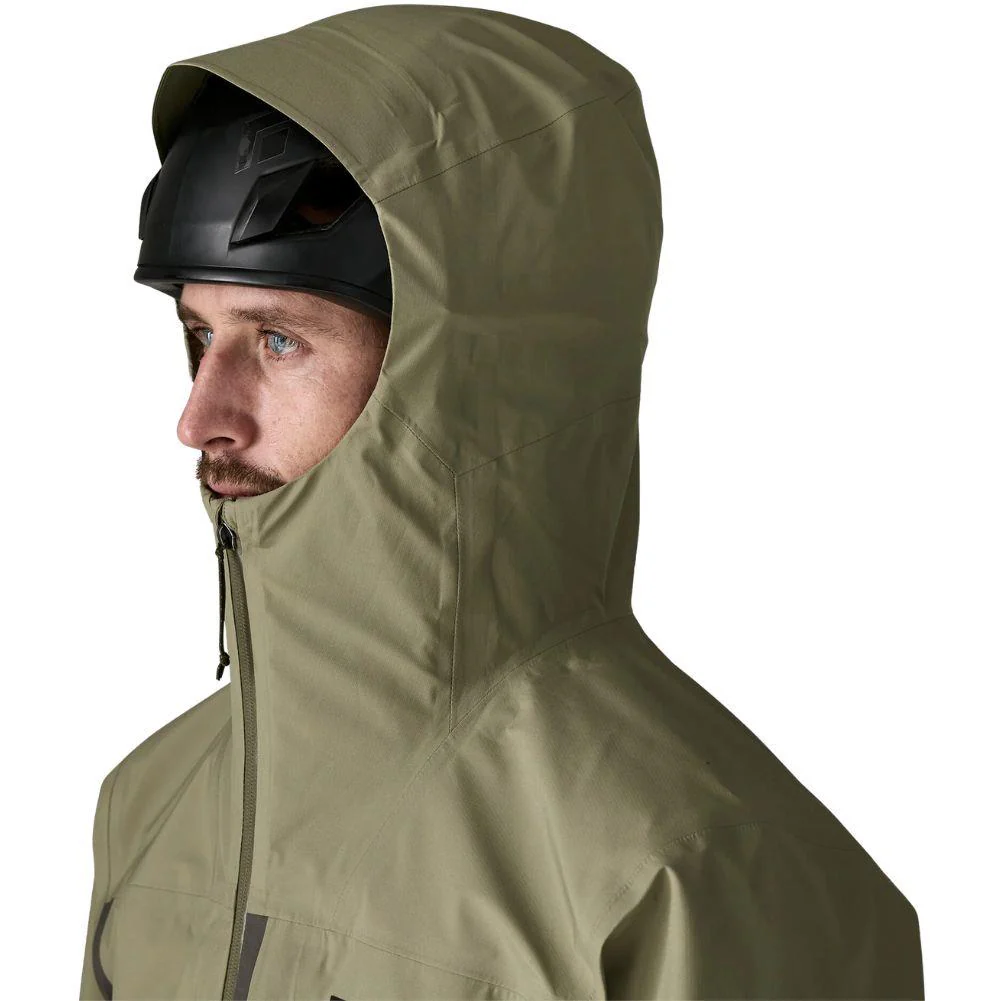Patagonia Men's Boulder Fork Rain Jacket (Forge Grey w/River Rock Green) - Image 8