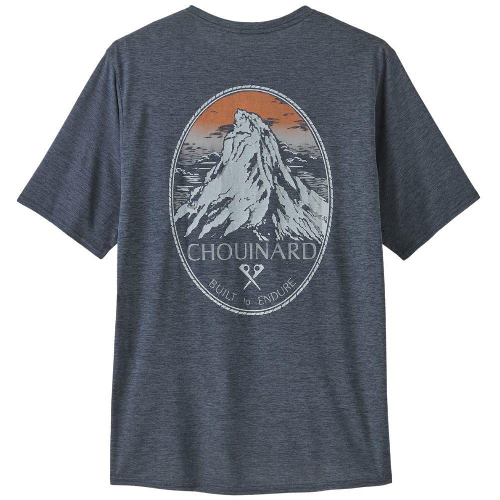 Patagonia Men's Capilene Cool Daily Graphic Shirt - Lands (Chouinard Crest: Smolder Blue X-Dye) - Image 6