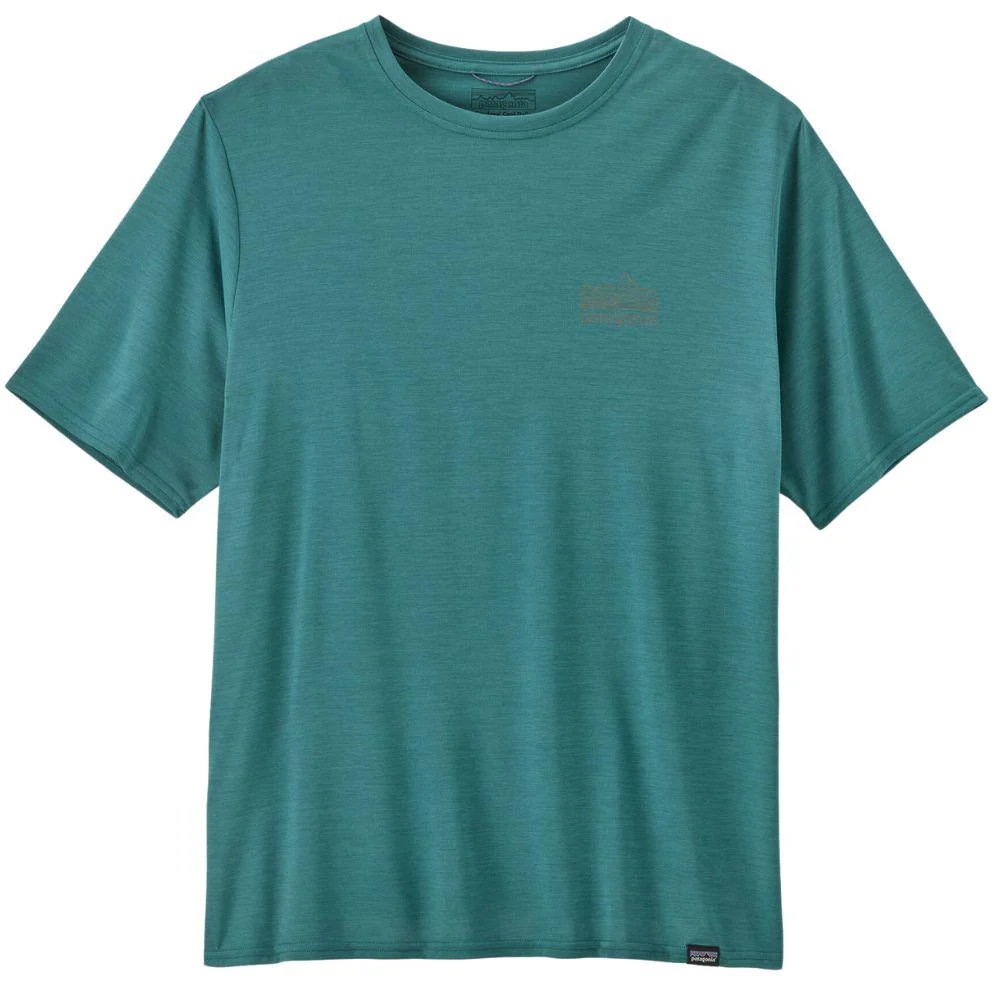 Patagonia Men's Capilene Cool Daily Graphic Shirt (Strataspire: Wetland Blue X-Dye)