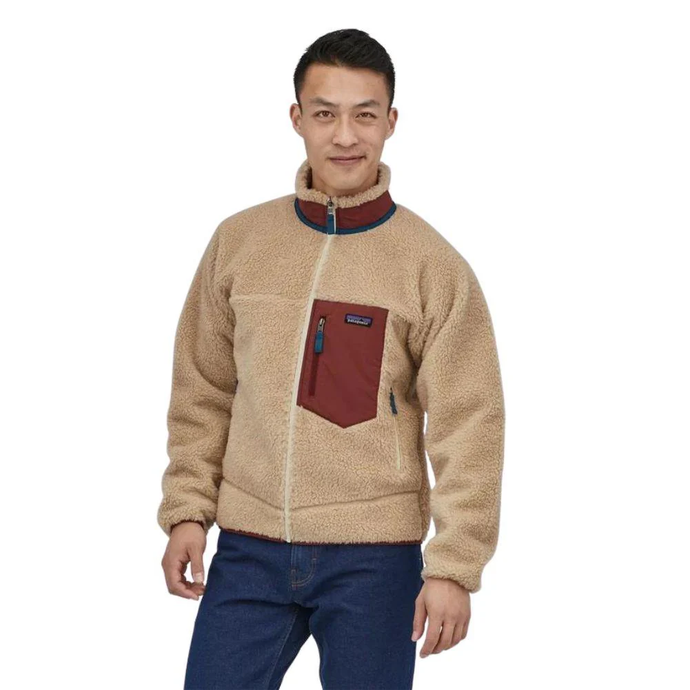 Patagonia Men's Classic Retro-X Fleece Jacket (Dark Natural/Sequoia Red) - Image 2