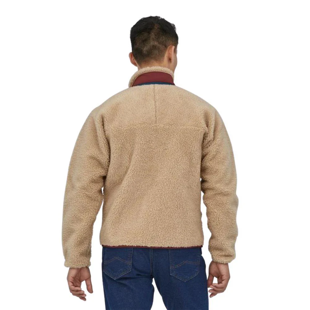 Patagonia Men's Classic Retro-X Fleece Jacket (Dark Natural/Sequoia Red) - Image 3