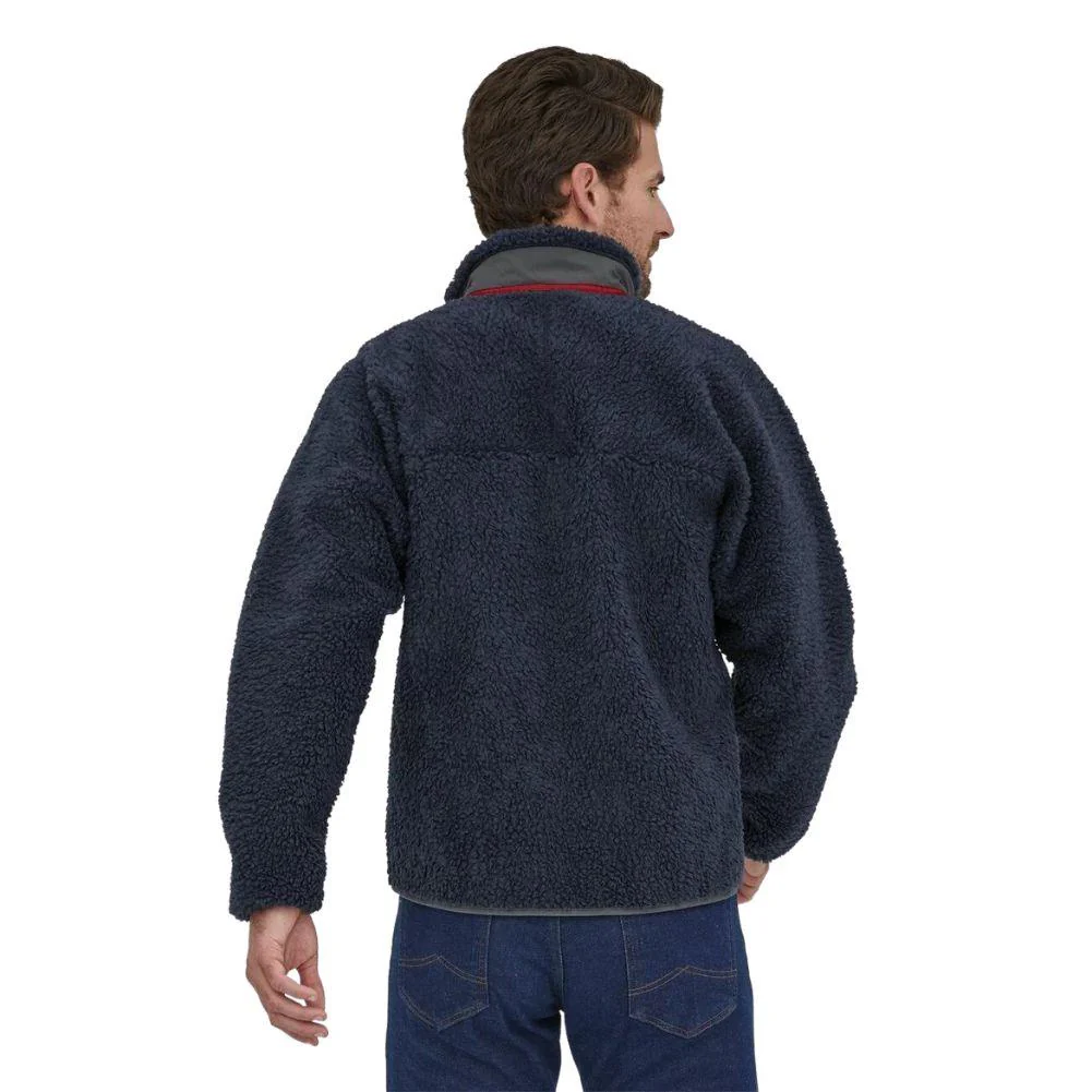 Patagonia Men's Classic Retro-X Fleece Jacket (New Navy w/Wax Red) - Image 3