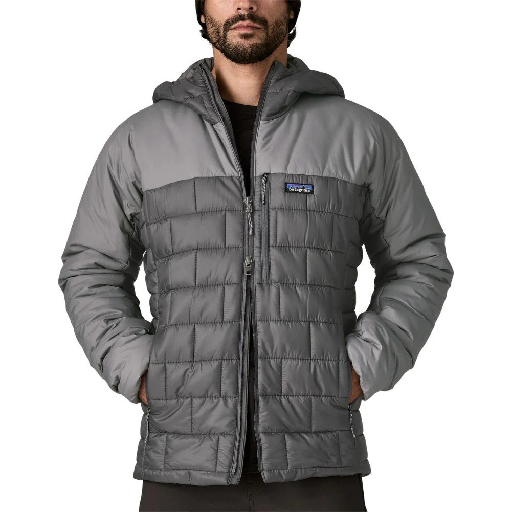 Patagonia Men's Hi-Loft Nano Puff Hoody (Forge Grey) - Image 8