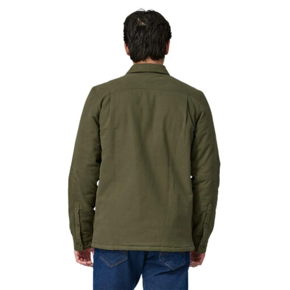 Patagonia Men's Insulated Organic Cotton Midweight Fjord Flannel Shirt (Basin Green) - Image 3