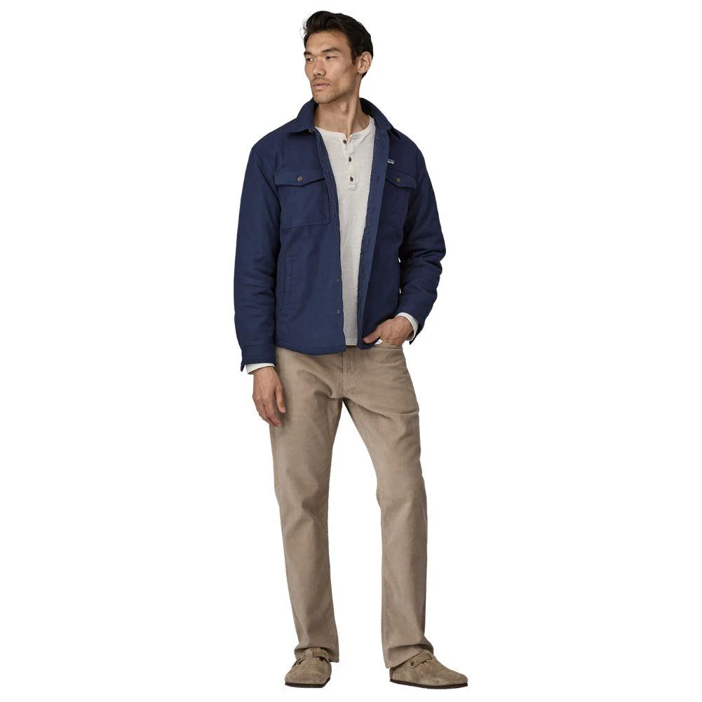 Patagonia Men's Lightweight Insulated Fjord Flannel Shirt (New Navy) - Image 4