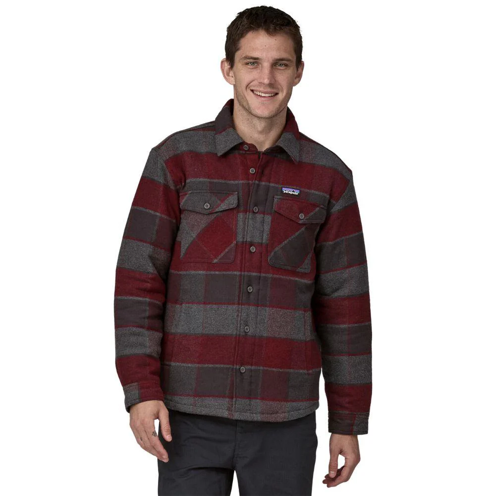 Patagonia Men's Lightweight Insulated Fjord Flannel Shirt (William: Ink Black) - Image 2