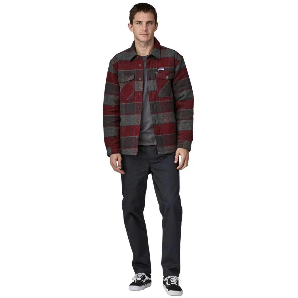 Patagonia Men's Lightweight Insulated Fjord Flannel Shirt (William: Ink Black) - Image 4