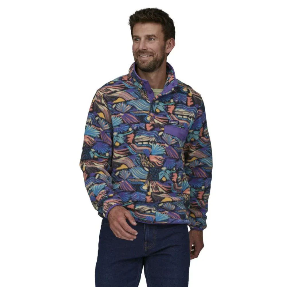 Patagonia Men's Lightweight Synchilla Snap-T Fleece Pullover (Joy/Pitch Blue) - Image 2