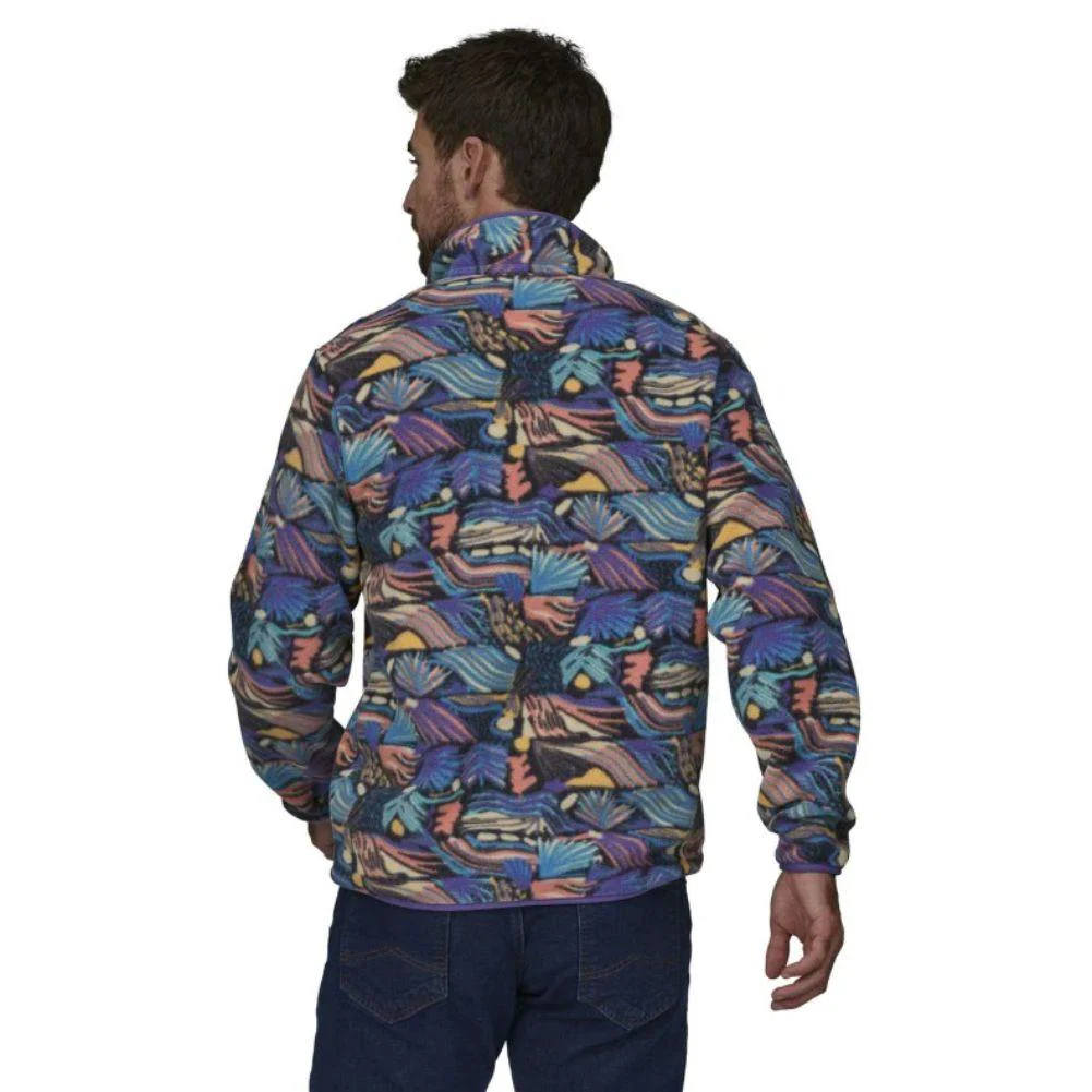 Patagonia Men's Lightweight Synchilla Snap-T Fleece Pullover (Joy/Pitch Blue) - Image 3