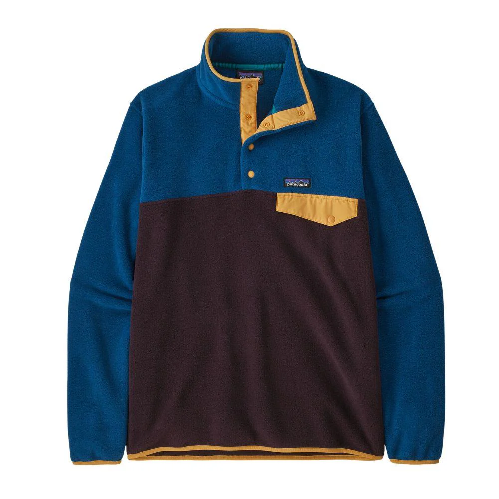 Patagonia Men's Lightweight Synchilla Snap-T Fleece Pullover (Obsidian Plum)