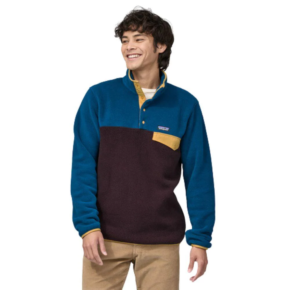 Patagonia Men's Lightweight Synchilla Snap-T Fleece Pullover (Obsidian Plum) - Image 2