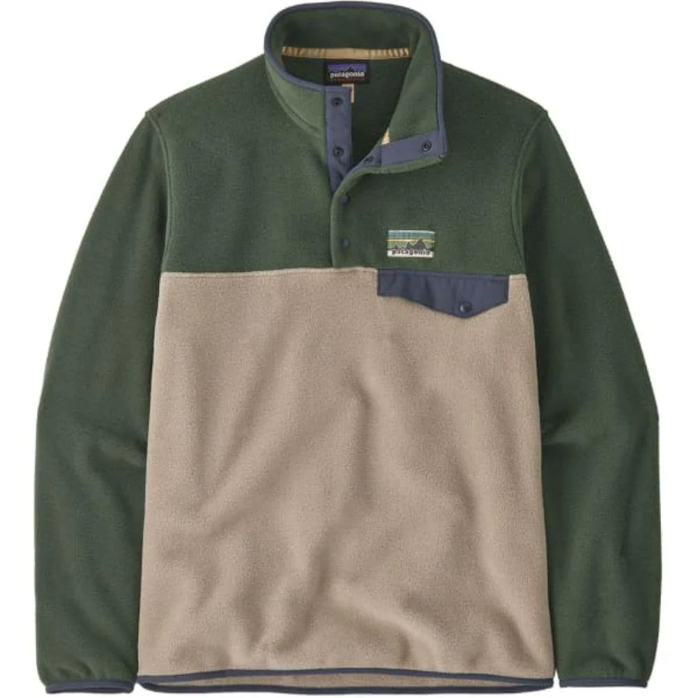 Patagonia Men's Lightweight Synchilla Snap-T Fleece Pullover (Seabird Grey)