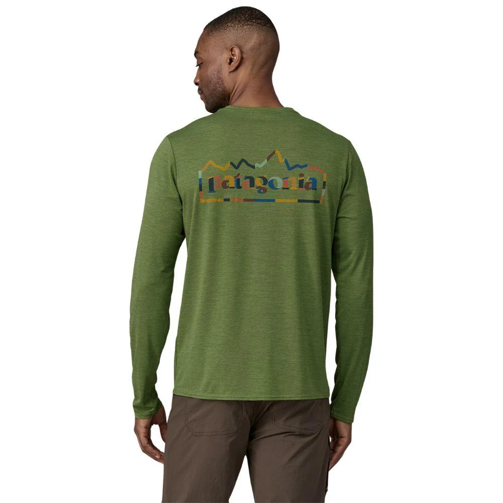 Patagonia Men's Long-Sleeved Capilene Cool Daily Graphic Shirt (Unity Fitz: Terrain Green X-Dye) - Image 3