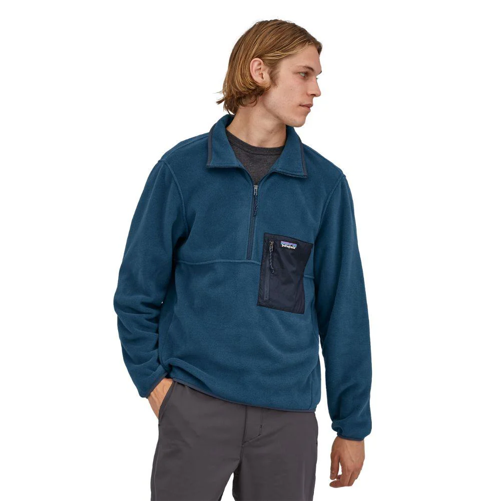 Patagonia Men's Microdini 1/2-Zip Fleece Pullover (Tidepool) - Image 2