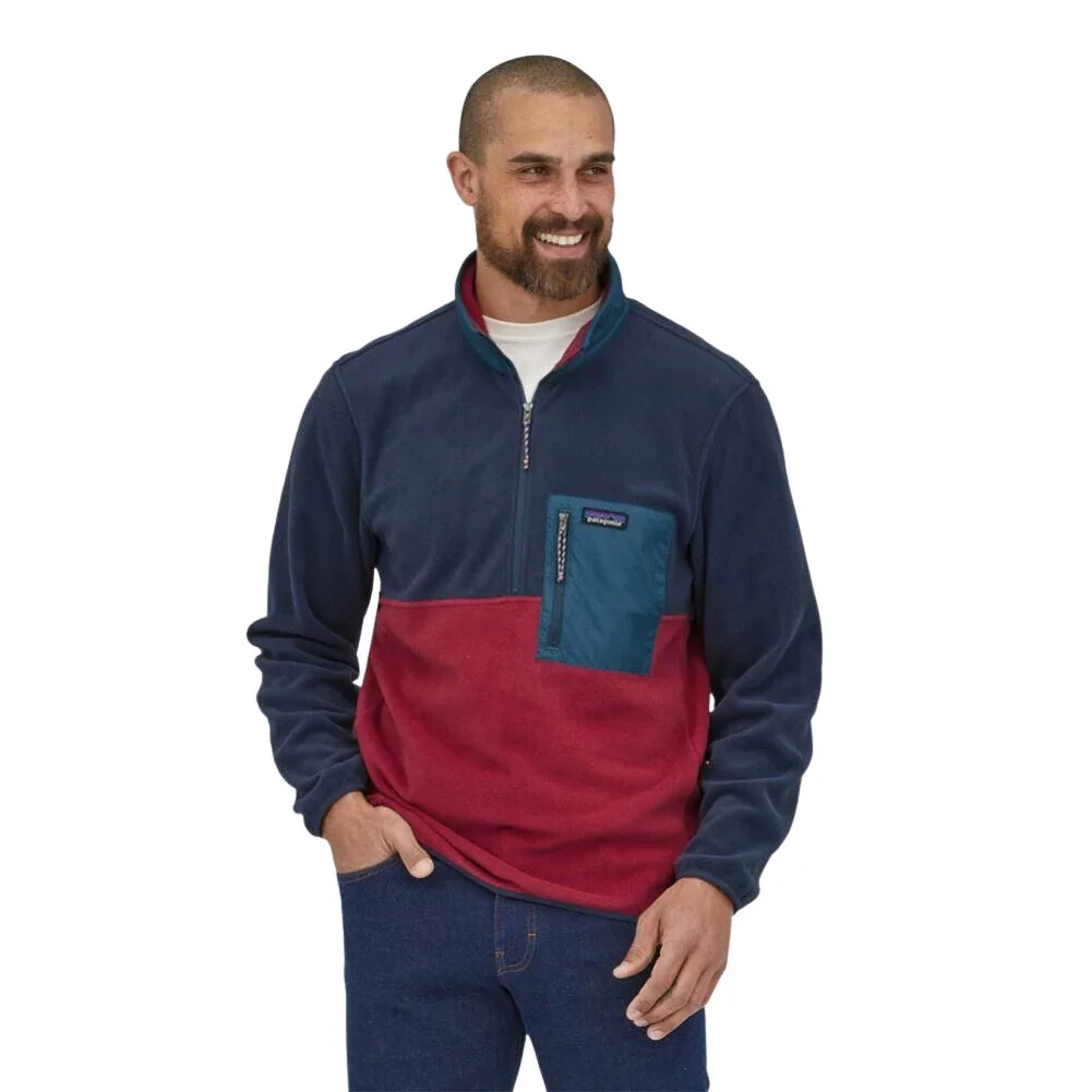 Patagonia Men's Microdini 1/2-zip Fleece Pullover (Wax Red) - Image 2