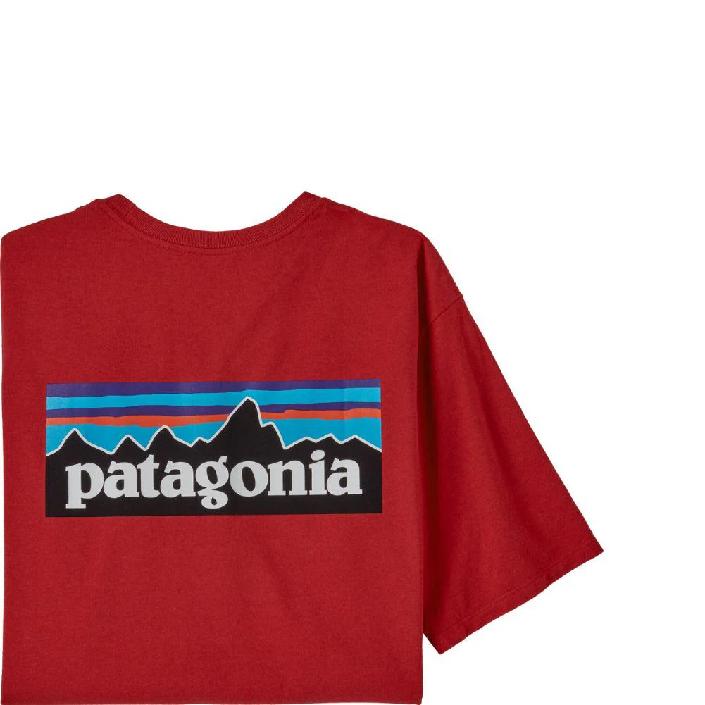Patagonia Men's P-6 Logo Responsibili-Tee (Sumac Red)