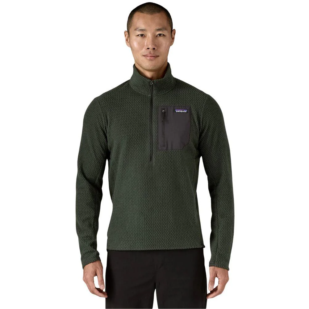 Patagonia Men's R1 Air Fleece Zip-Neck (Old Growth Green) - Image 3