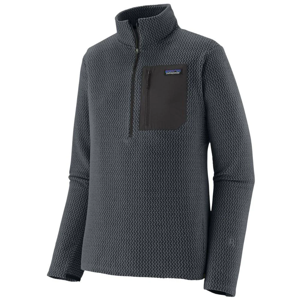 Patagonia Men's R1 Air Fleece Zip-Neck (Smolder Blue)