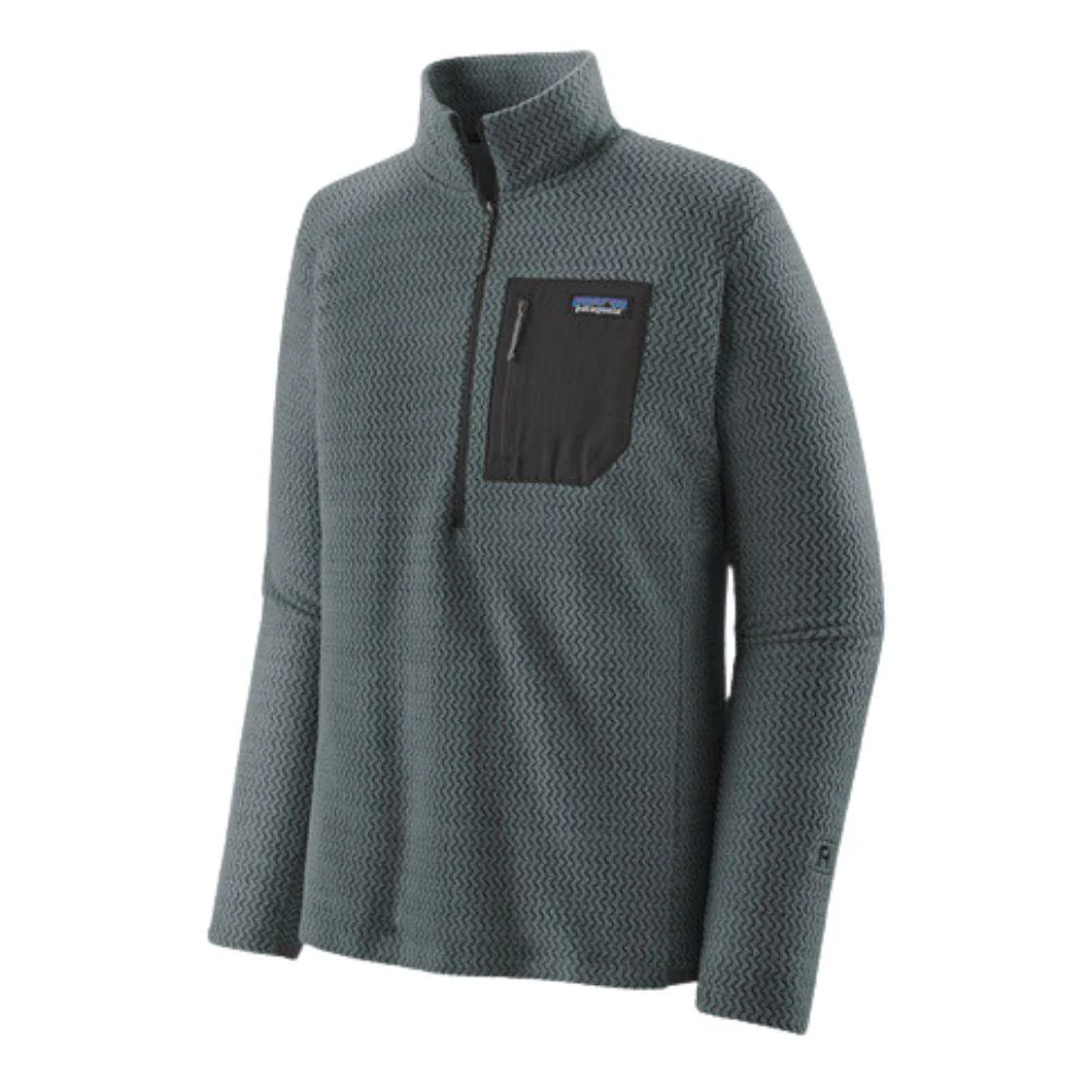 Patagonia Men's R1 Air zip-Neck (Nouveau Green) - Image 5
