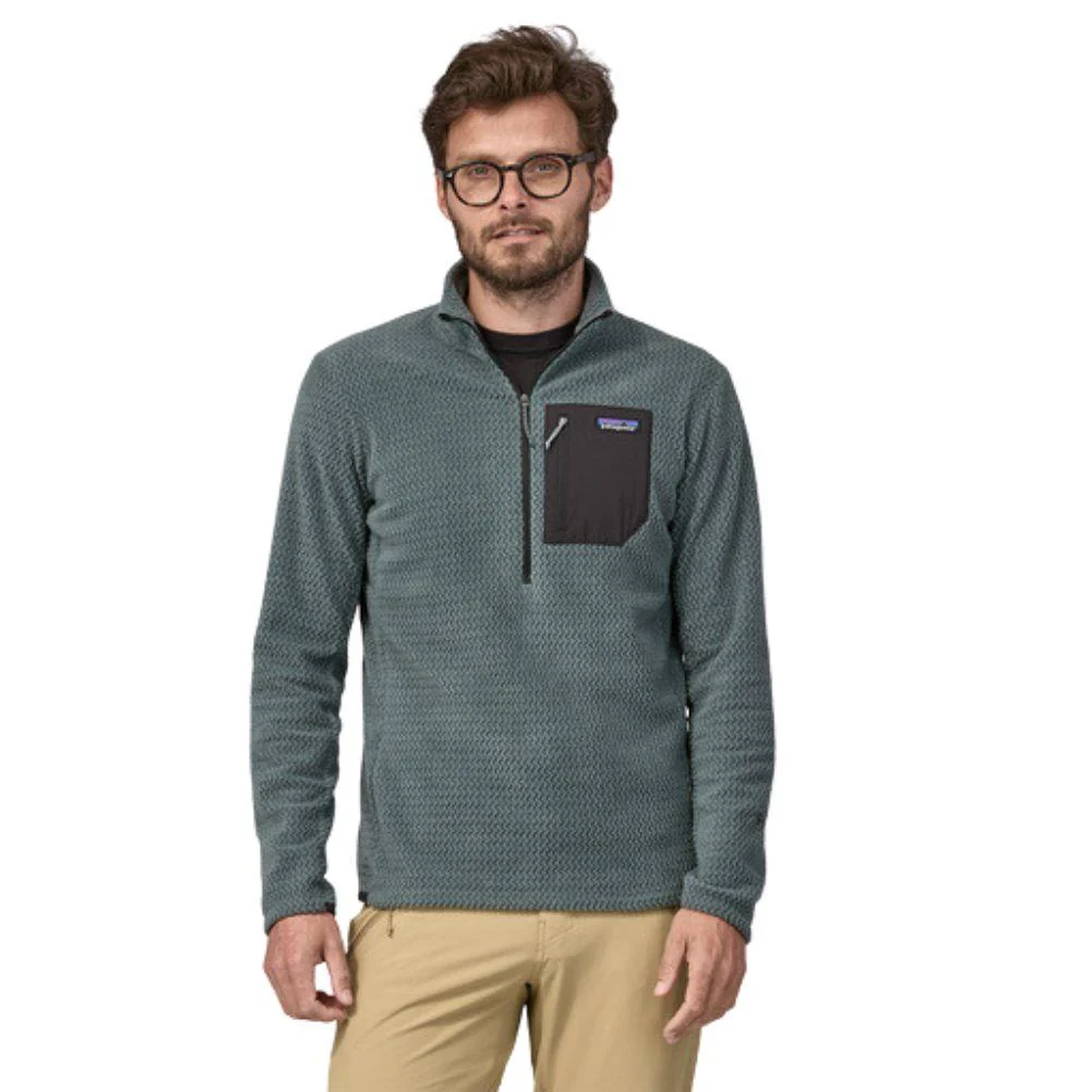 Patagonia Men's R1 Air zip-Neck (Nouveau Green) - Image 6