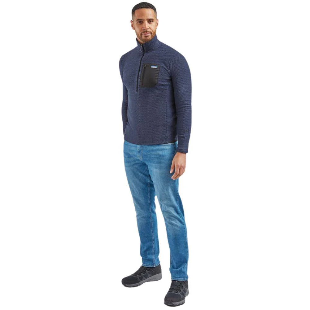 Patagonia Men's R1 Air Zip-Neck (New Navy) - Image 4