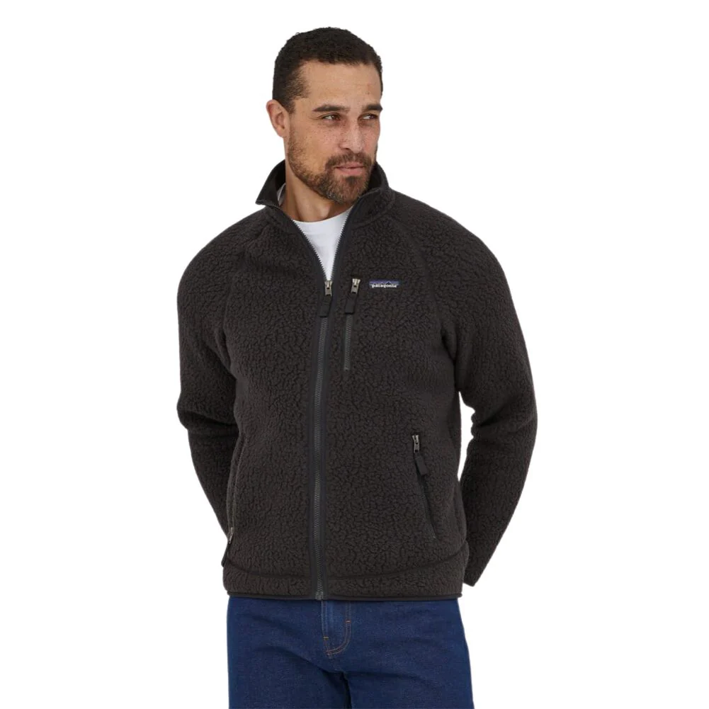 Patagonia Men's Retro Pile Fleece FZ Jacket (Black) - Image 2