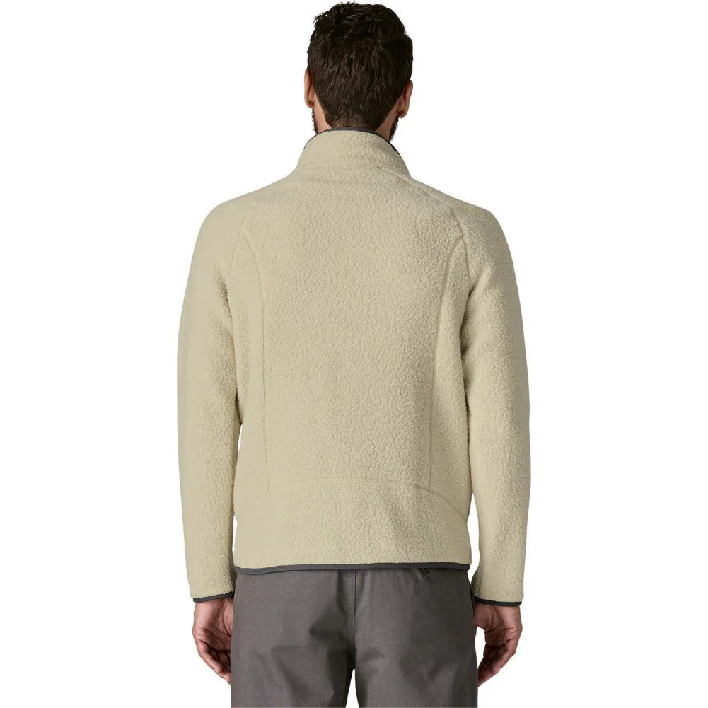 Patagonia Men's Retro Pile Fleece Jacket (Pelican w/Smolder Blue) - Image 3