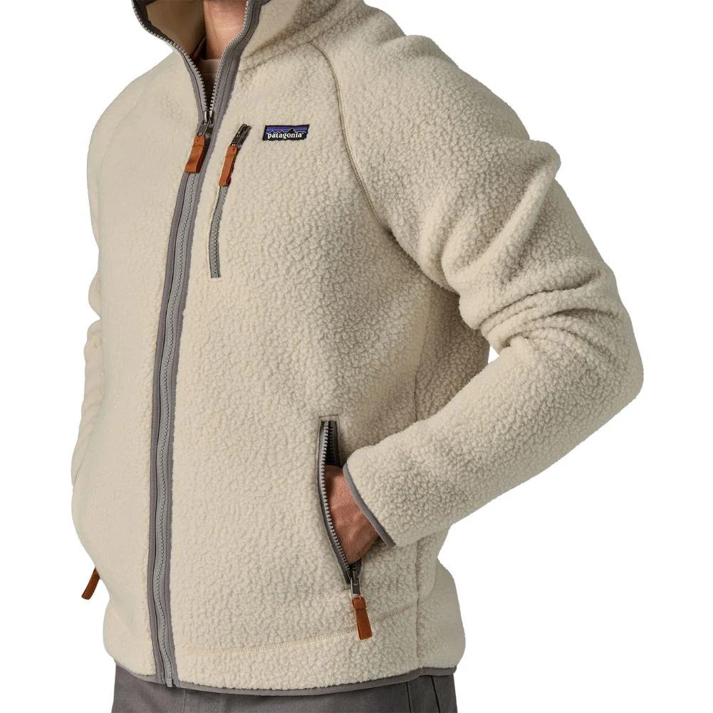 Patagonia Men's Retro Pile Fleece Jacket (Pelican w/Smolder Blue) - Image 5