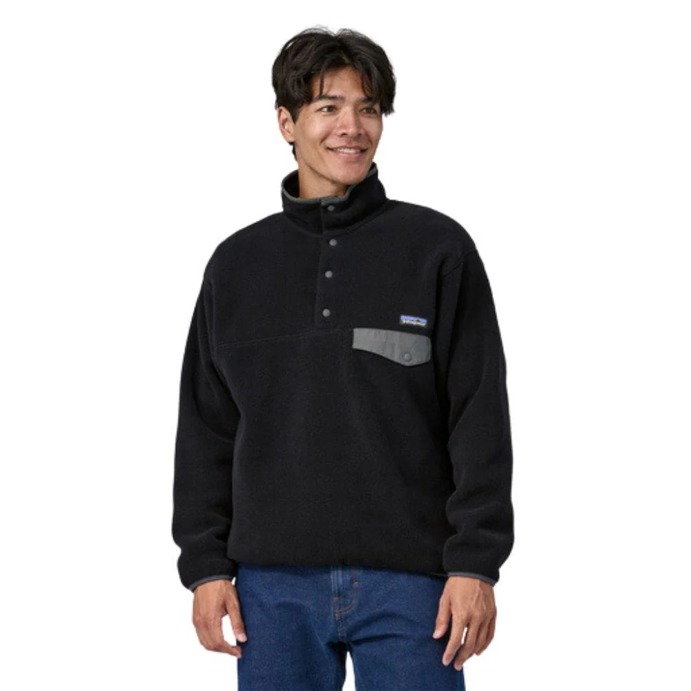 Patagonia Men's Synchilla Snap-T Fleece Pullover (Black/Forge Grey) - Image 2
