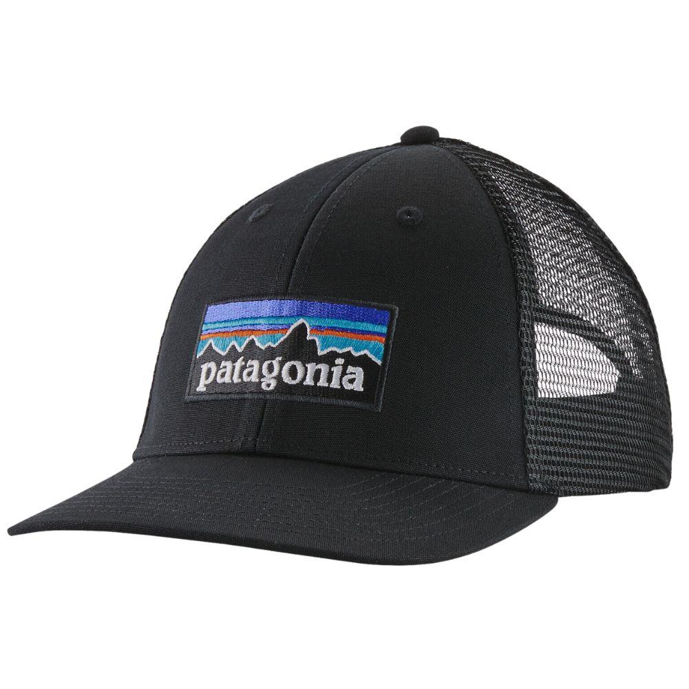 Patagonia P-6 Logo LoPro Trucker Hat (Black)