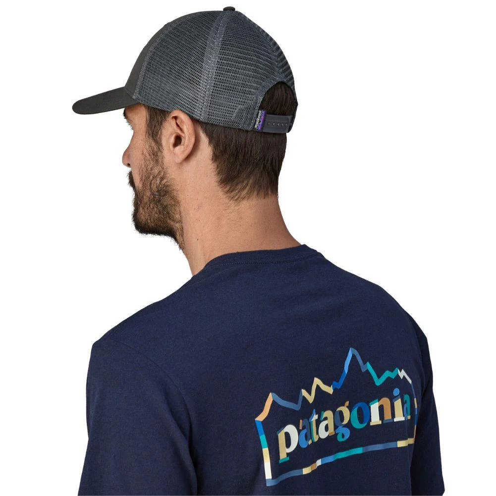 Patagonia P-6 Logo LoPro Trucker Hat (Forge Grey) - Image 3