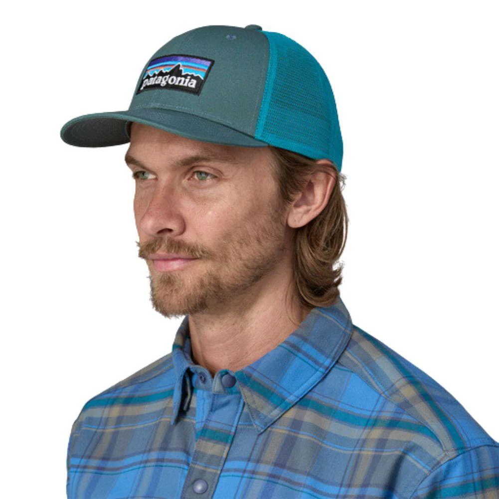 Patagonia P-6 Logo Trucker Hat (Nouveau Green) - Image 2
