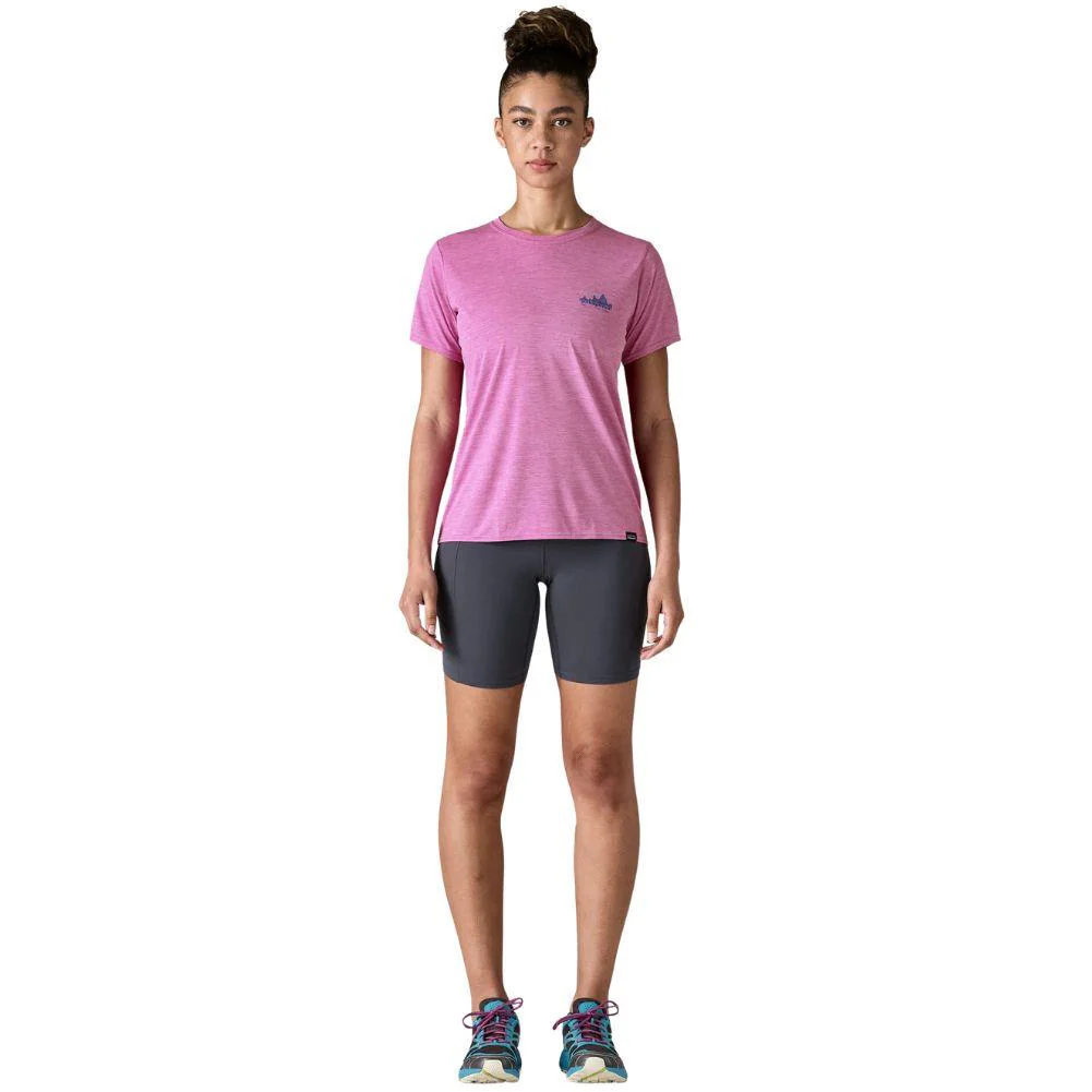 Patagonia Women's Capilene Cool Daily Graphic Shirt ('73 Skyline: Brisk Purple X-Dye) - Image 5