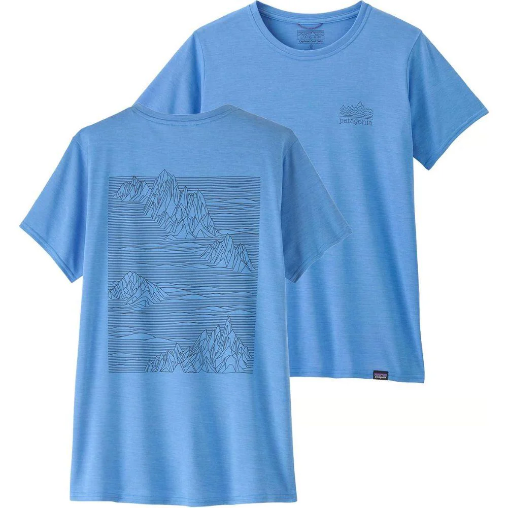 Patagonia Women's Capilene Cool Daily Graphic Shirt (Strataspire: Abundant Blue X-Dye) - Image 3