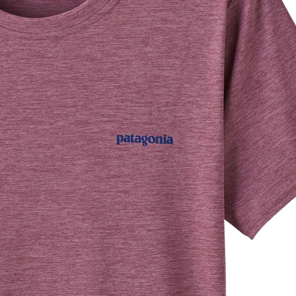 Patagonia Women's Capilene Cool Daily Graphic Shirt - Waters (Boardshort Logo: Evening Mauve X-Dye) - Image 3