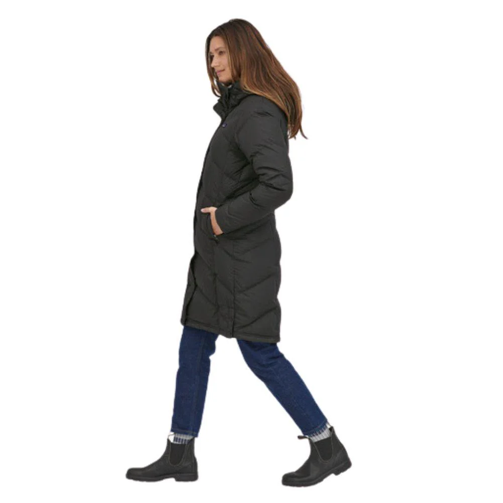 Patagonia Women's Down With It Parka Jacket (Black) Size 14 - Image 4