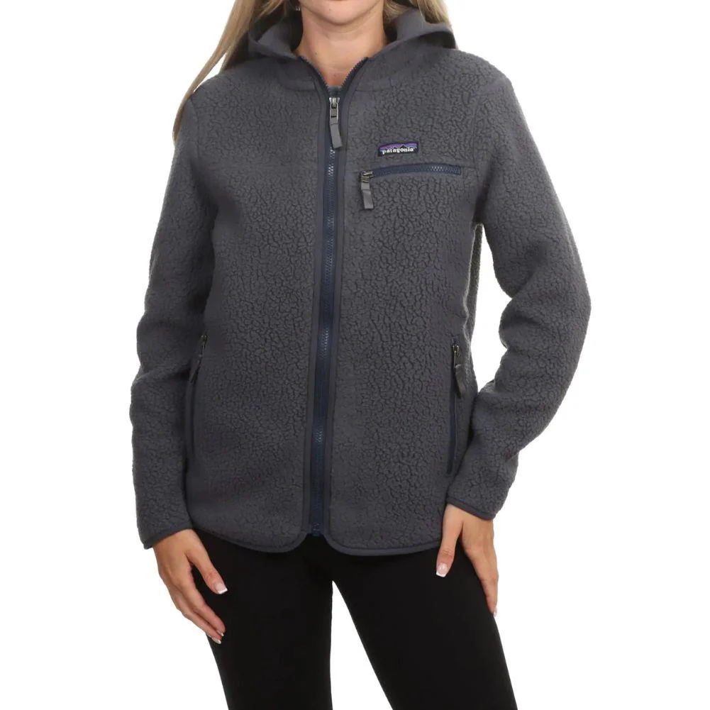 Patagonia Women's Retro Pile Fleece Hoody (Smoulder Blue) - Image 4
