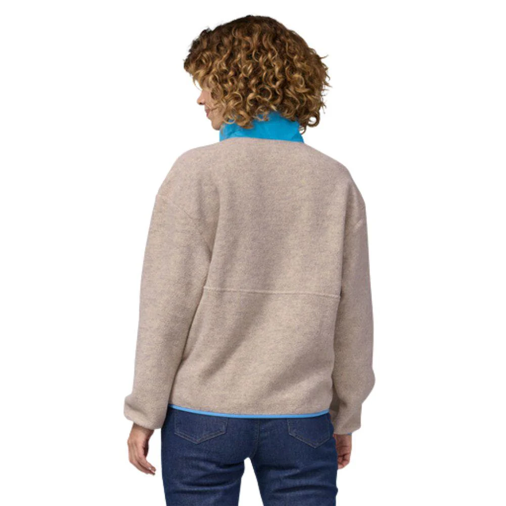 Patagonia Women's Synchilla Fleece Marsupial (Oatmeal Heather w/Blue Bird) - Image 3
