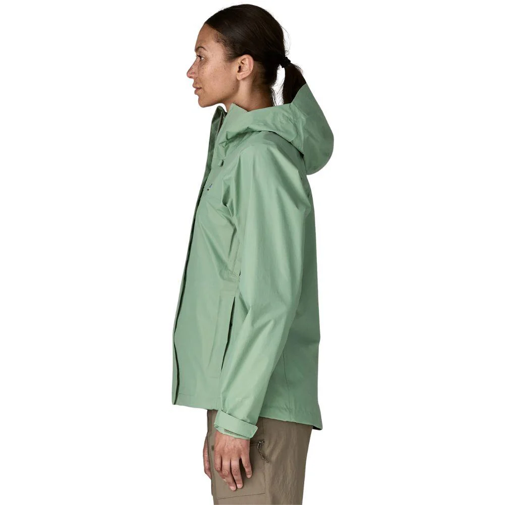 Patagonia Women's Torrentshell 3L Waterproof Rain Jacket (Ellwood Green) - Image 4