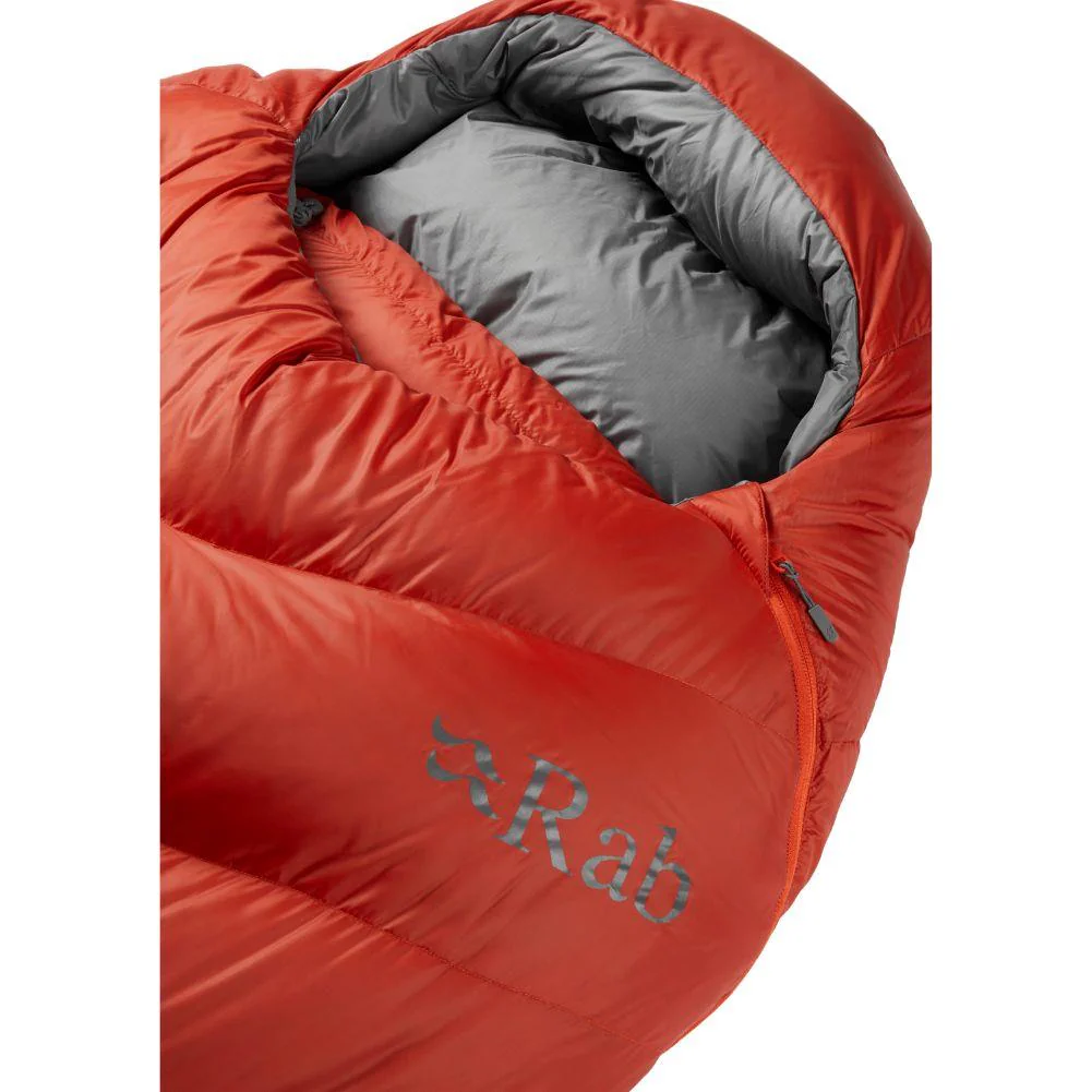 Rab Alpine 600 Down Left Zip Sleeping Bag - Regular (Red Clay) - Image 6