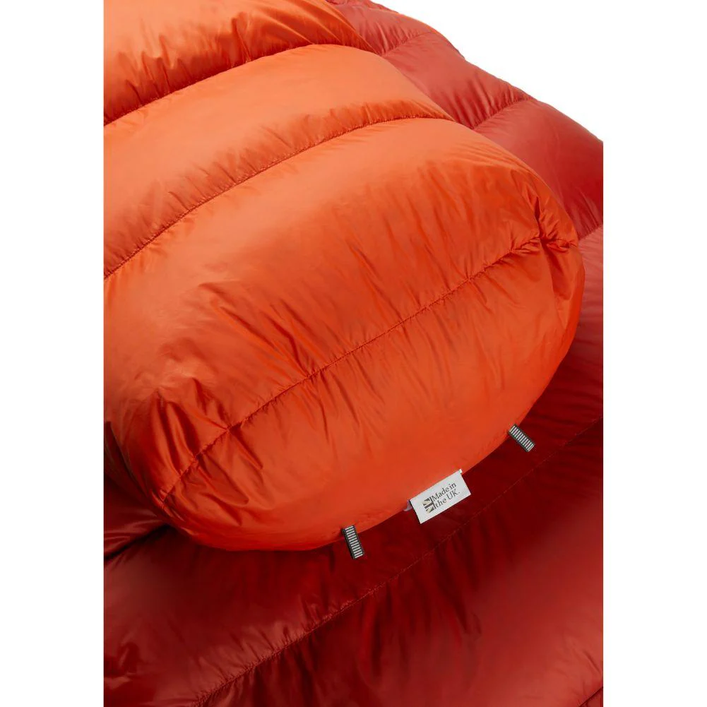 Rab Alpine 600 Down Left Zip Sleeping Bag - Regular (Red Clay) - Image 7