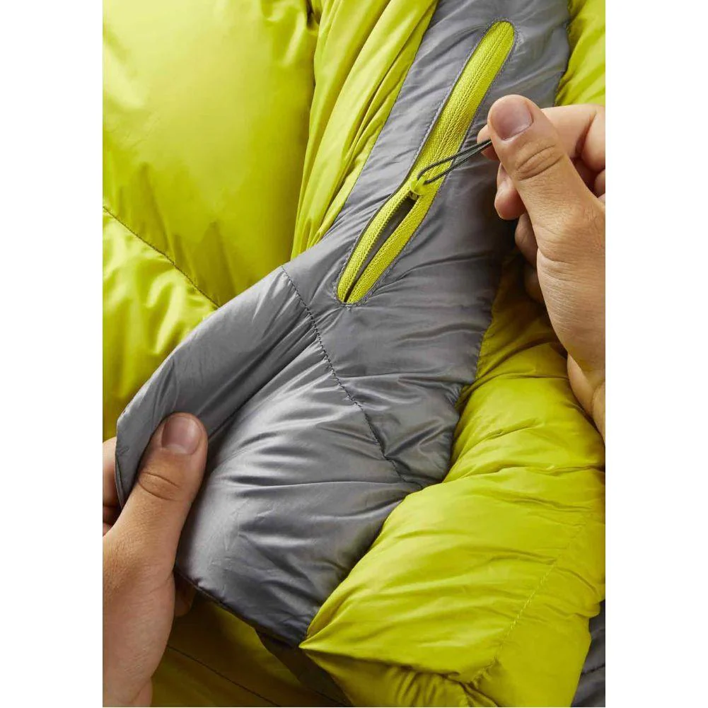 Rab Alpine 800 Down Left Zip Sleeping Bag - Regular (Zest) - Image 6