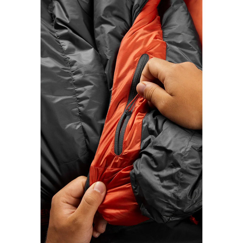 Rab Ascent 500 Down Sleeping Bag - Regular Left Zip (Graphene) - Image 14