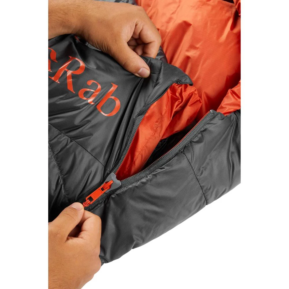 Rab Ascent 500 Down Sleeping Bag - Regular Left Zip (Graphene) - Image 6