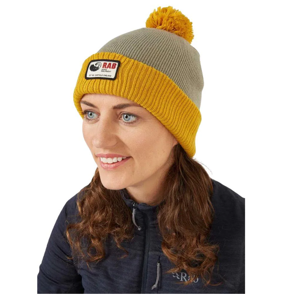Rab Essential Bobble Beanie (Stone/Sahara) - Image 2