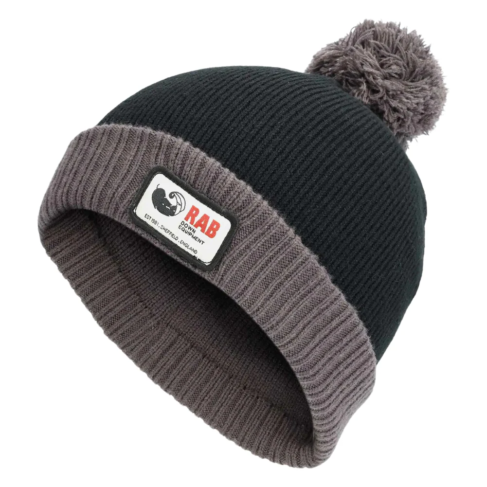 Rab Essential Bobble Recycled Beanie (Black)